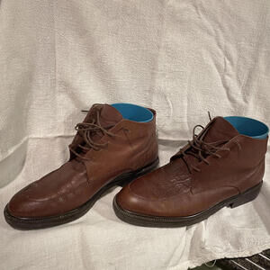 Vintage Eddie Bauer Men's Brown Leather Ankle Boots